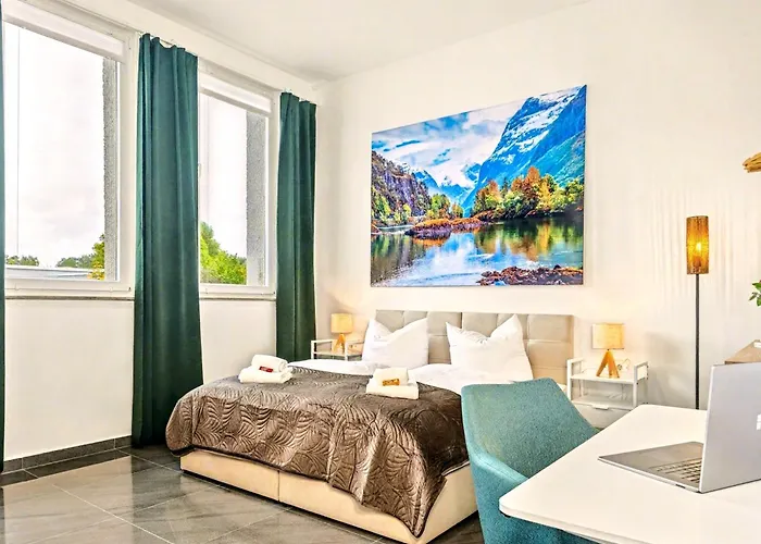 Scandi Loft Für Bis Zu 12, Whirlpool, Sauna, Gaming, Nordstadt Nürnberg